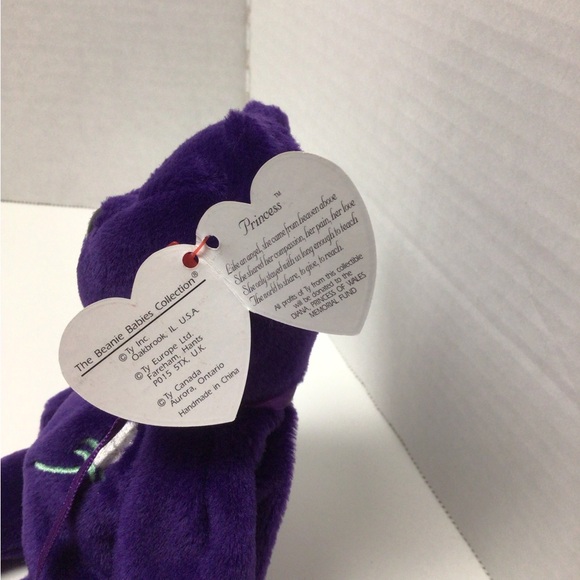 Ty Beanie Baby Princess 1997 - Princess Diana Bear - Picture 2 of 3